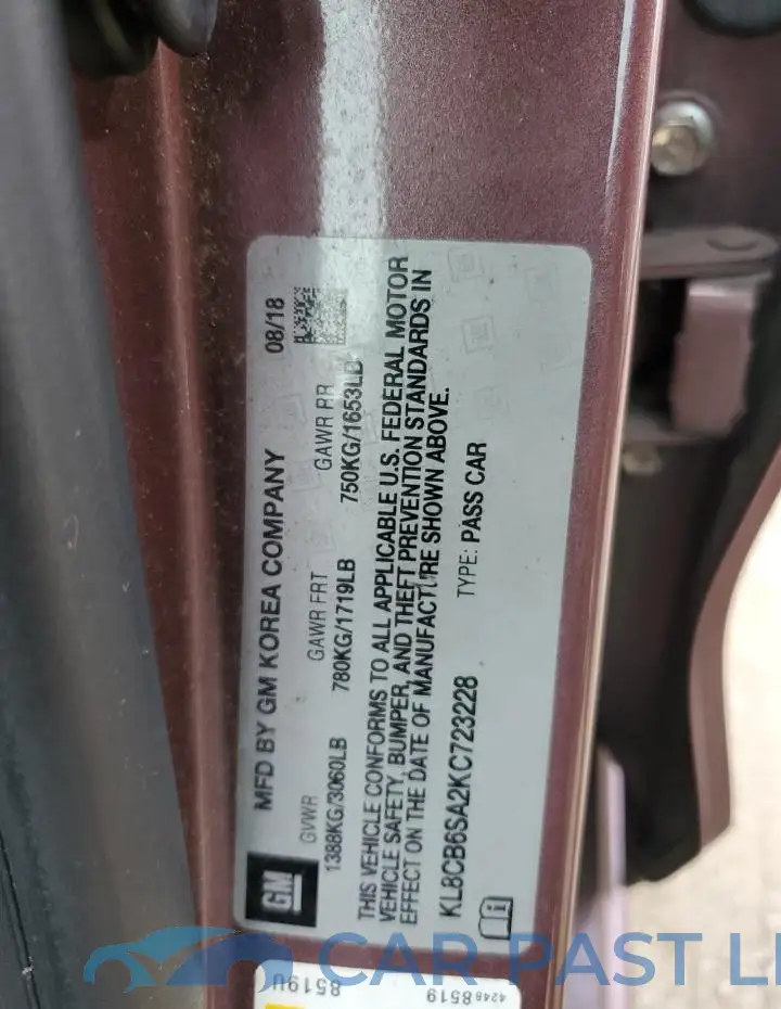 KL8CB6SA2KC723228# 12