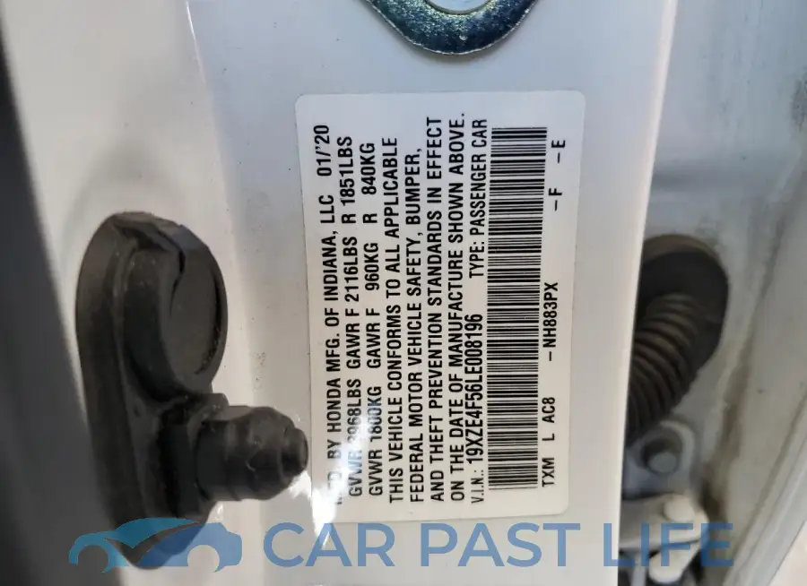19XZE4F56LE008196# 12