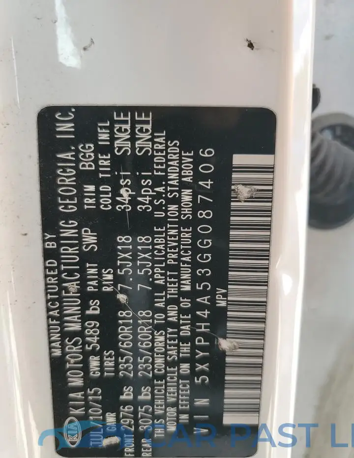 5XYPH4A53GG087406# 13