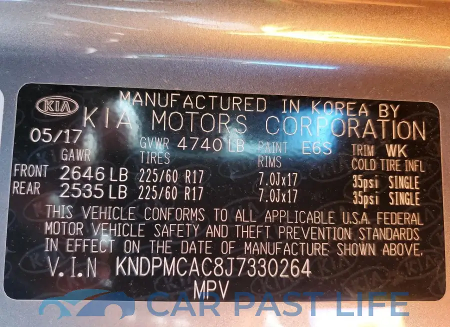 KNDPMCAC8J7330264# 13
