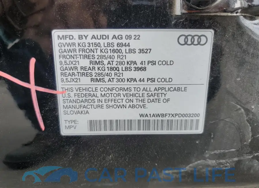 WA1AWBF7XPD003200# 14