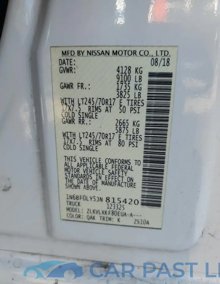 1N6BF0LY5JN815420# 13
