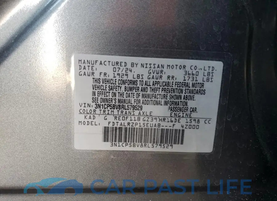 3N1CP5BV8RL579529# 14