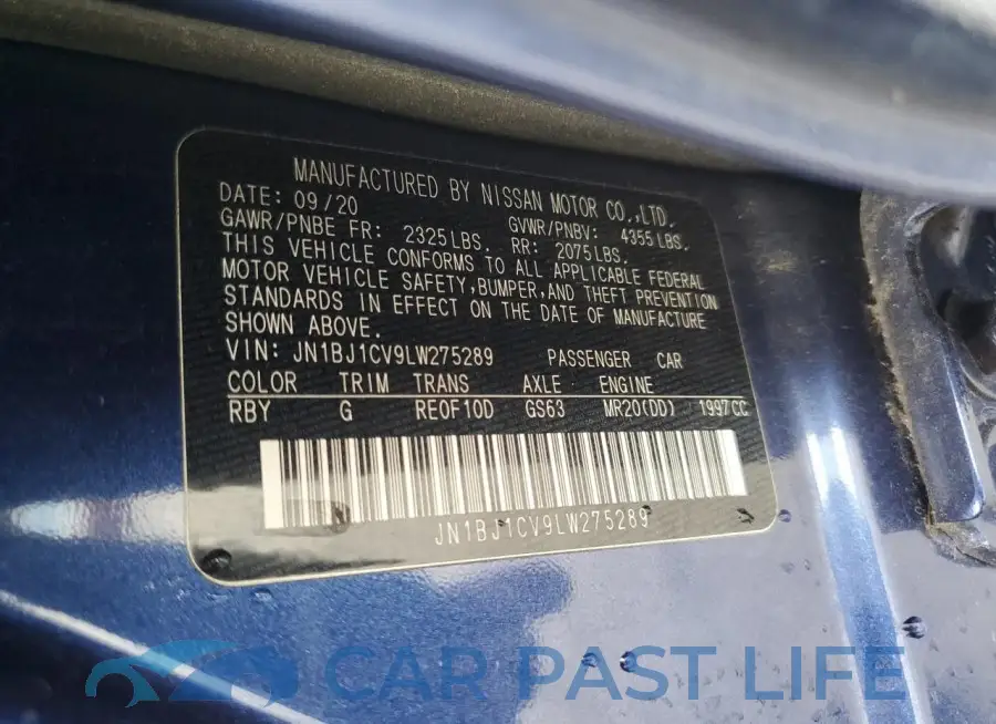 JN1BJ1CV9LW275289# 12