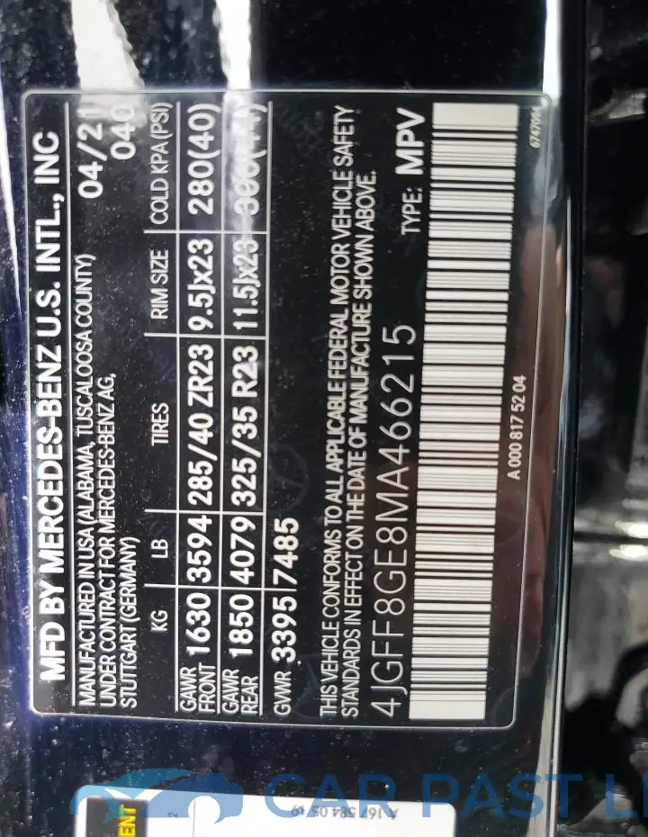 4JGFF8GE8MA466215# 13