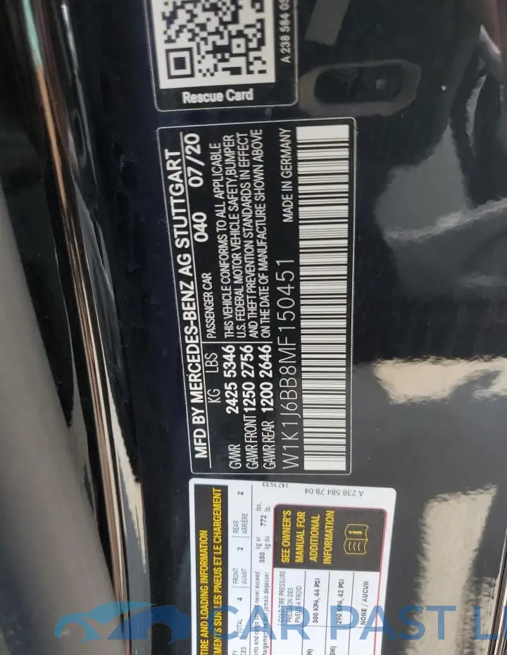 W1K1J6BB8MF150451# 13