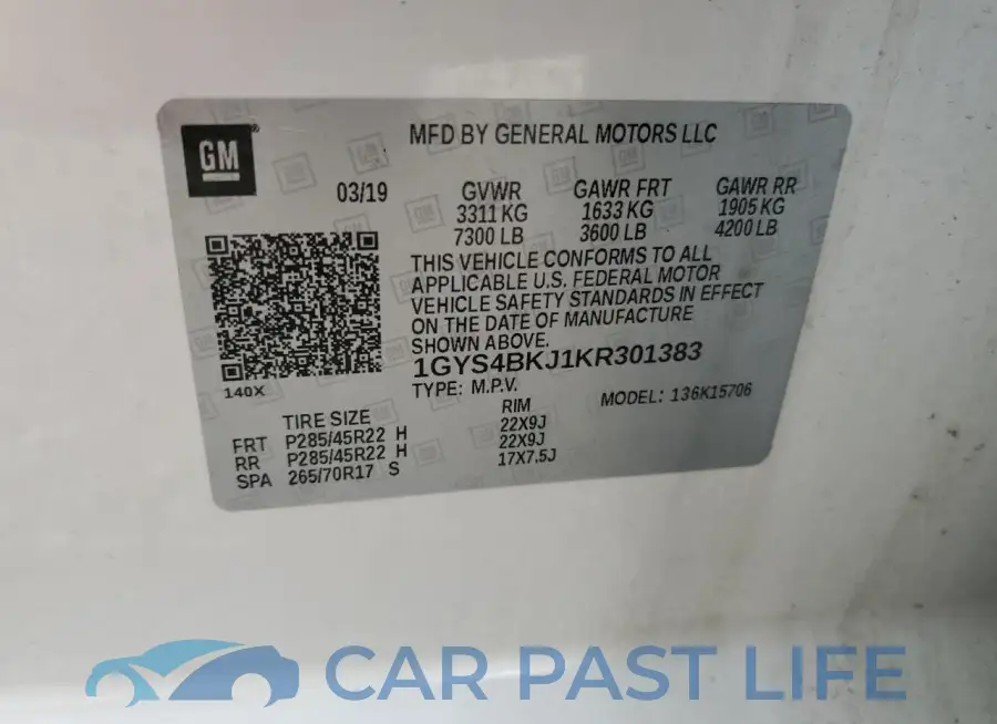 1GYS4BKJ1KR301383# 13