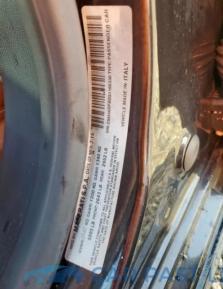 ZAM56RPA6G1166336# 12