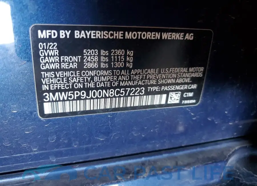 3MW5P9J00N8C57223# 12