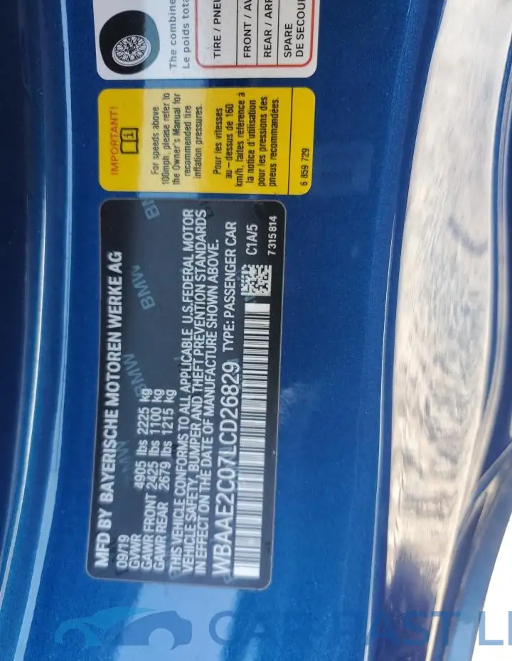 WBAAE2C07LCD26829# 13