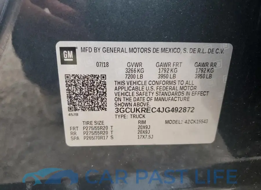 3GCUKREC4JG492872# 12