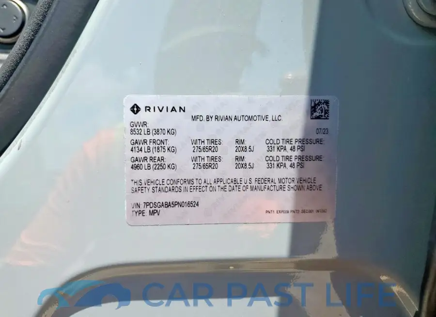 7PDSGABA5PN016524# 14