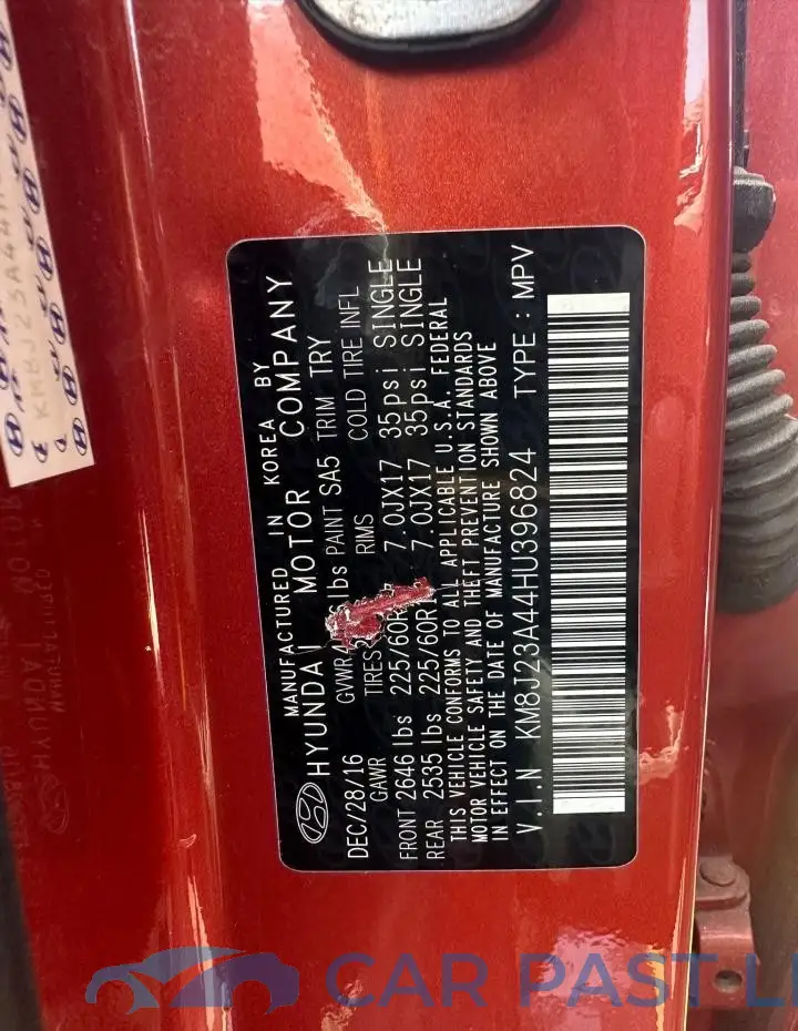 KM8J23A44HU396824# 10
