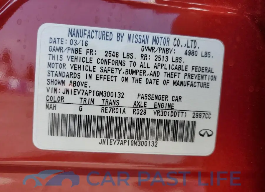 JN1EV7AP1GM300132# 13