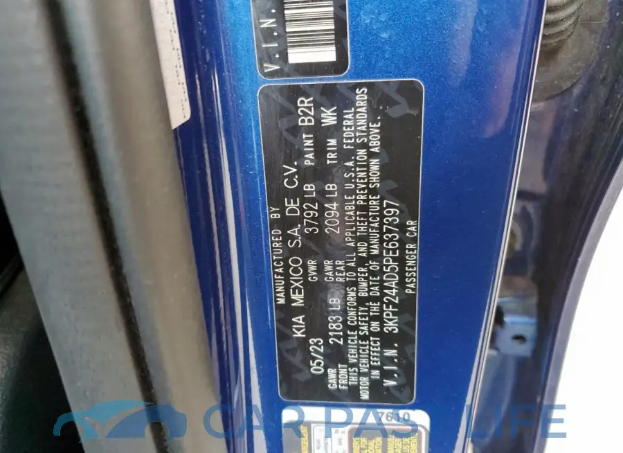 3KPF24AD5PE637397# 12