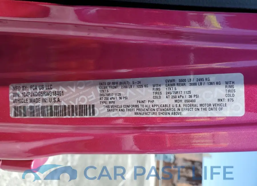 1C4PJXDG5RW318461# 14