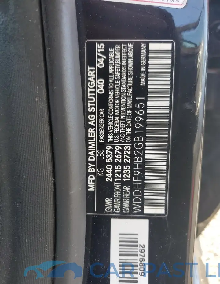 WDDHF9HB2GB199651# 12