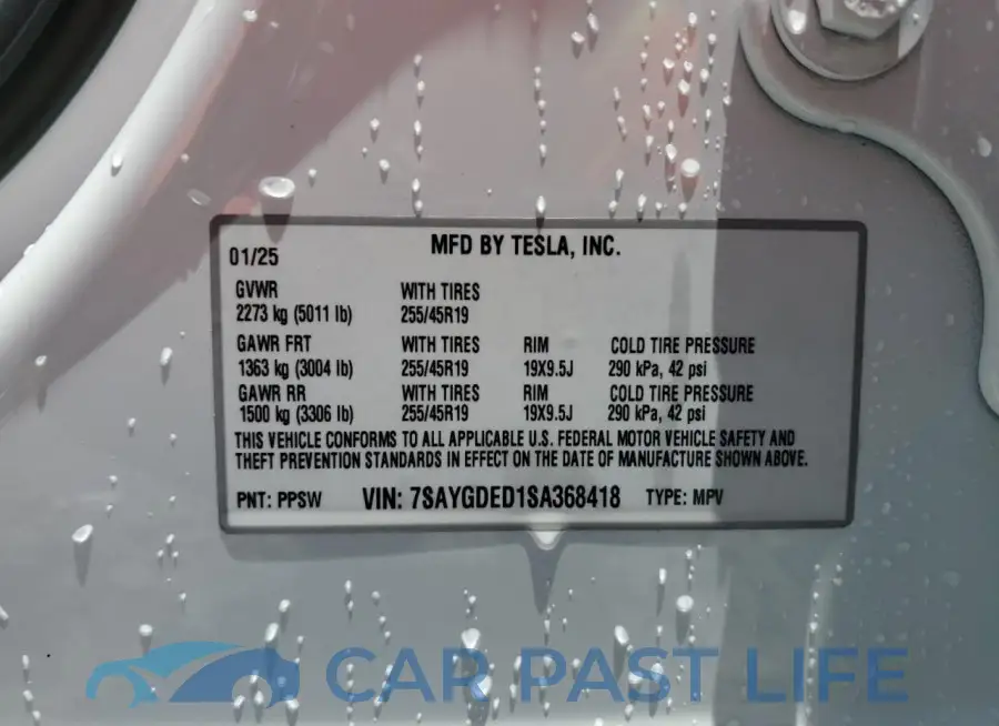 7SAYGDED1SA368418# 12