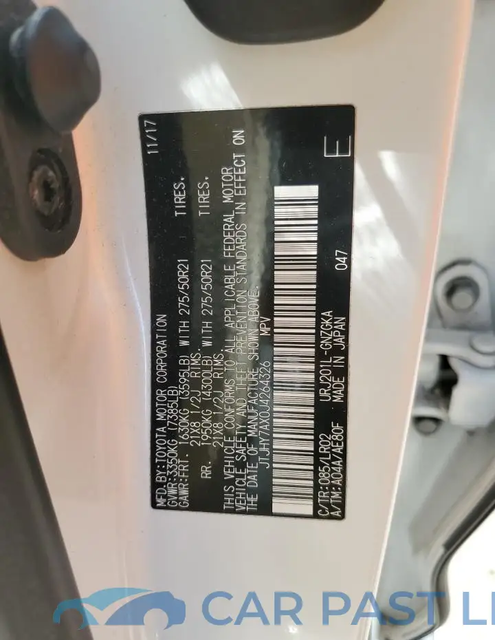 JTJHY7AX0J4264326# 13