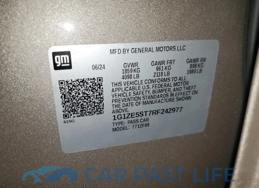 1G1ZE5ST7RF242977# 12