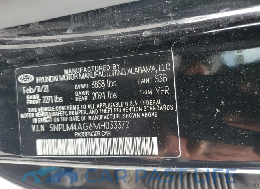 5NPLM4AG6MH033372# 12