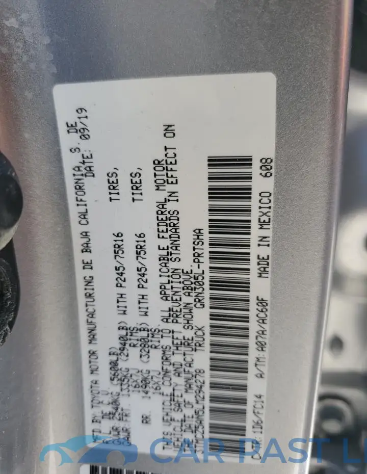 3TMCZ5AN5LM294278# 13