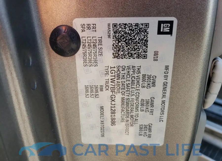 1GTW7BFGXJ1281886# 13