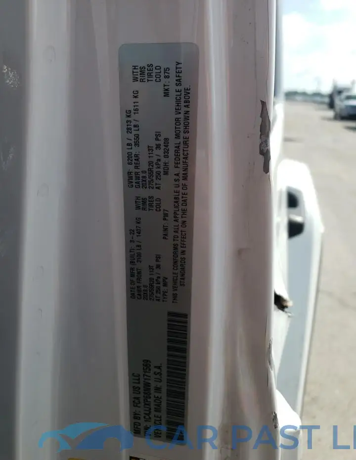 1C4JJXP68NW171569# 12