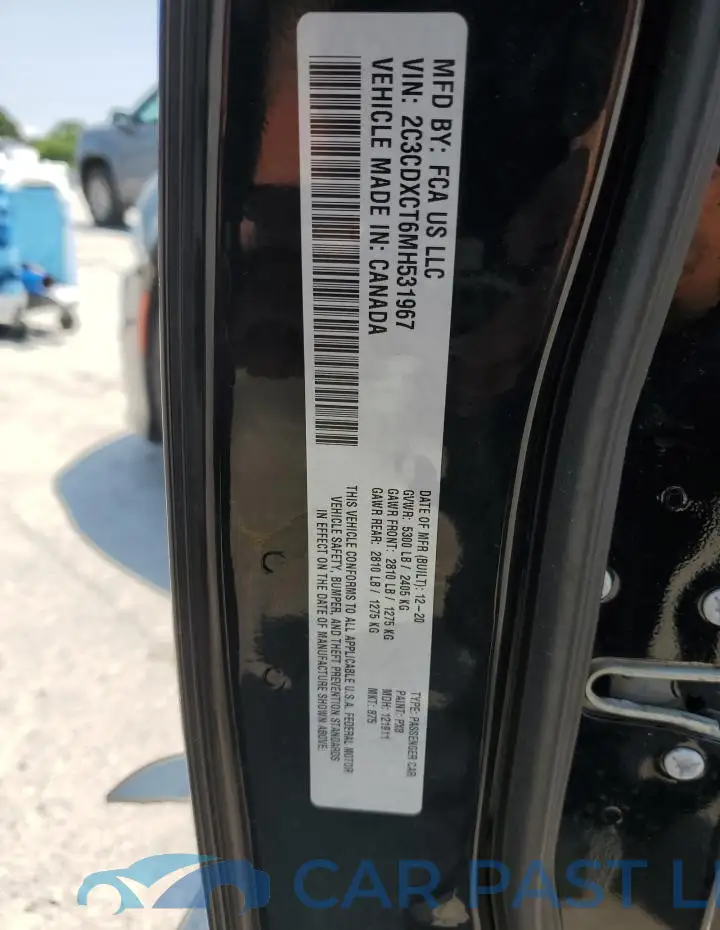 2C3CDXCT6MH531967# 12