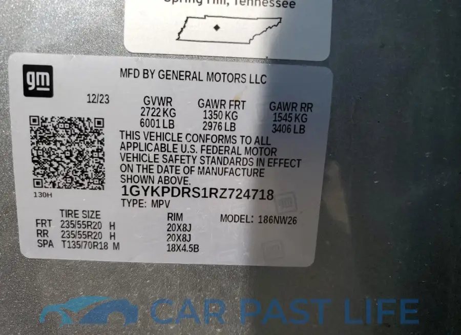 1GYKPDRS1RZ724718# 13