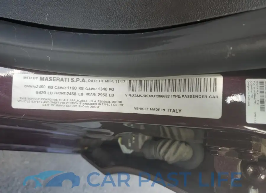 ZAM57XSA0J1286682# 12