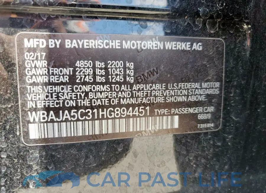 WBAJA5C31HG894451# 12