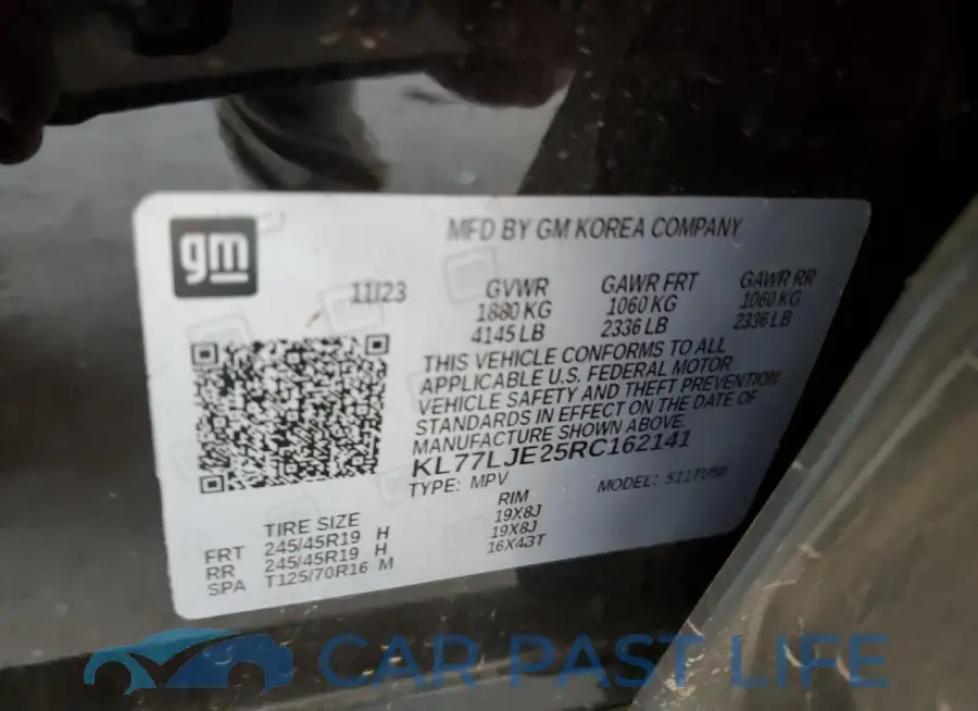 KL77LJE25RC162141# 13