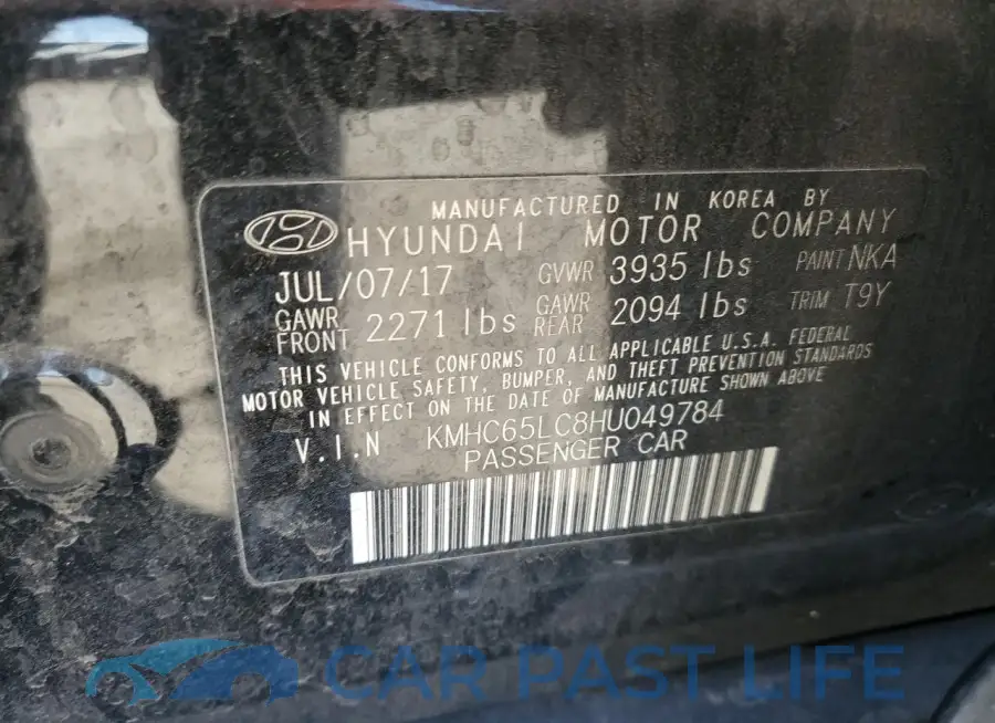 KMHC65LC8HU049784# 12