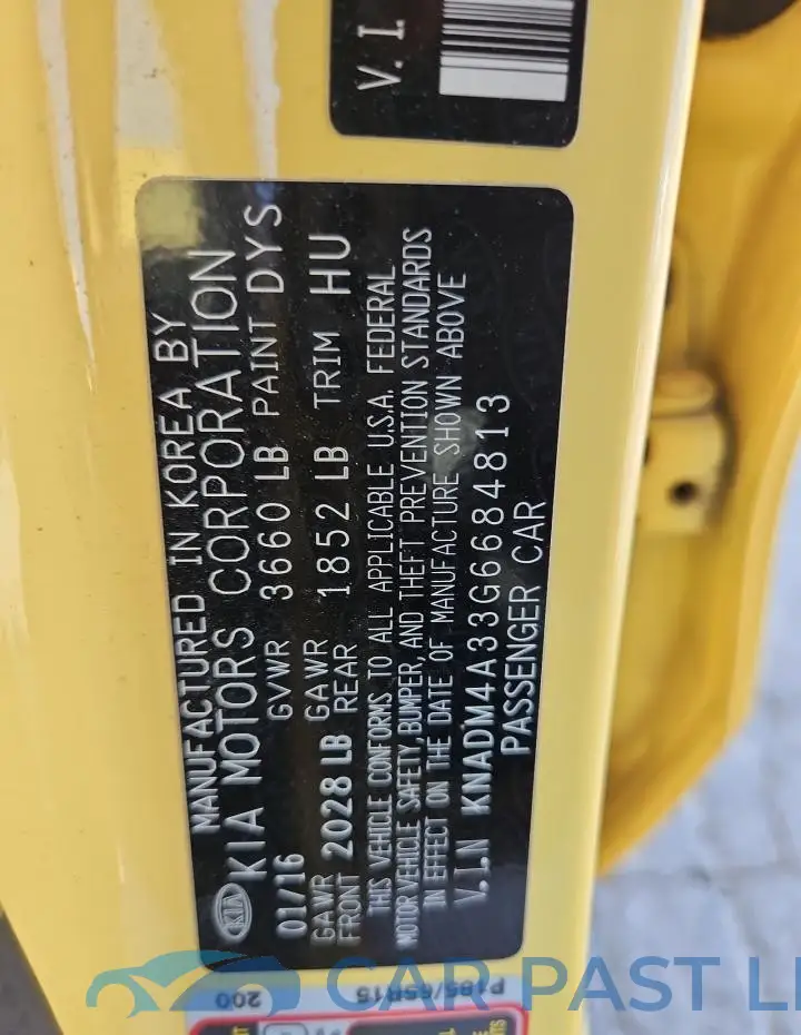 KNADM4A33G6684813# 12