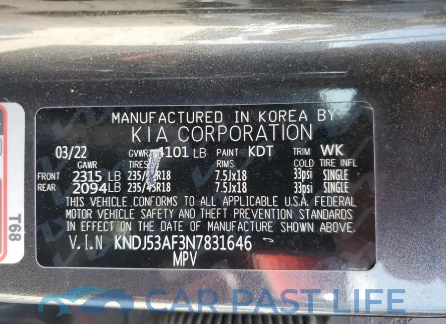 KNDJ53AF3N7831646# 12