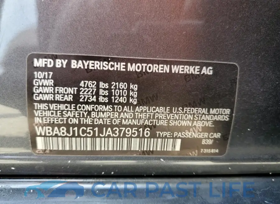 WBA8J1C51JA379516# 12