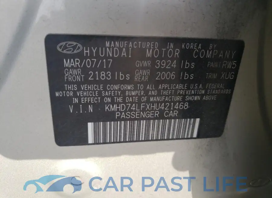 KMHD74LFXHU421468# 12