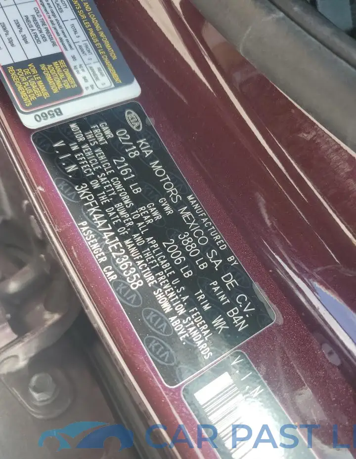 3KPFK4A74JE236358# 12