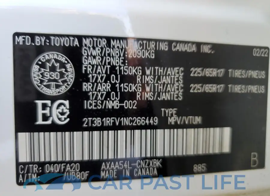 2T3B1RFV1NC266449# 13