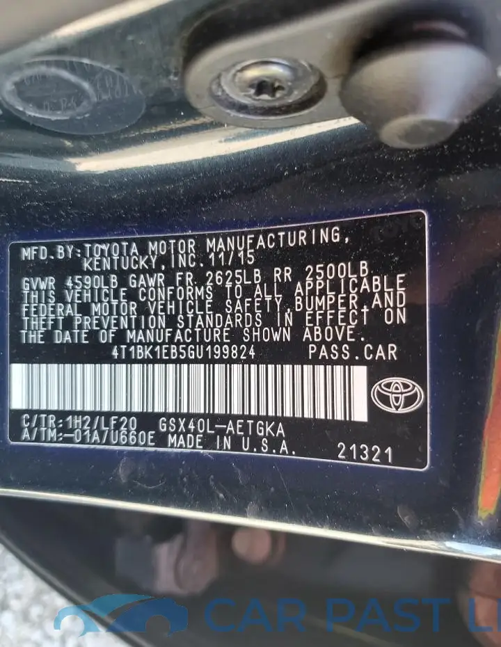 4T1BK1EB5GU199824# 12