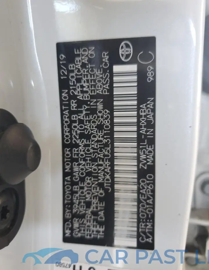 JTDKARFU5L3110839# 12
