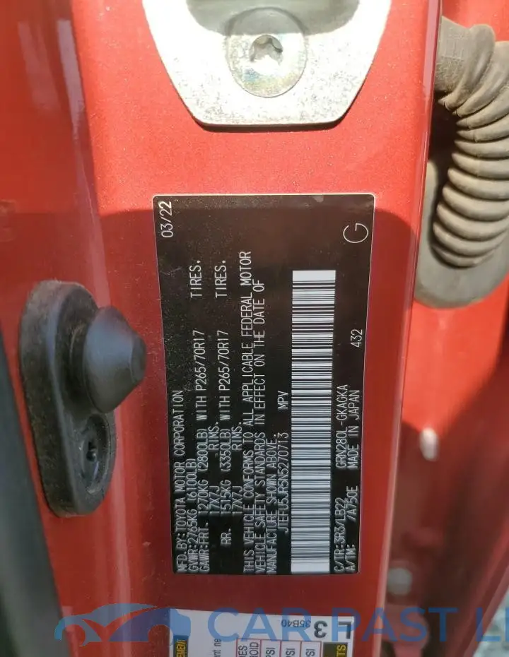 JTEFU5JR5N5270713# 13