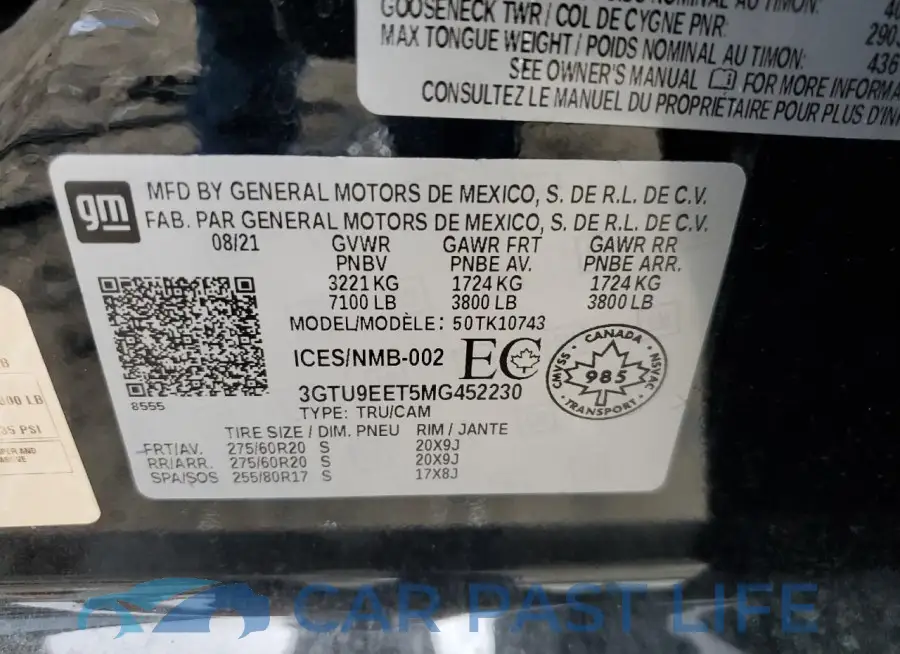 3GTU9EET5MG452230# 12