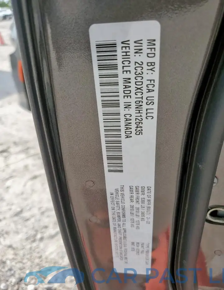 2C3CDXCT6NH126435# 12