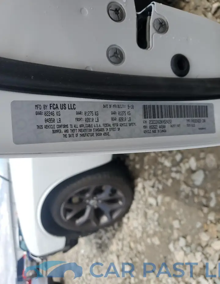 2C3CDZAG9KH524252# 13