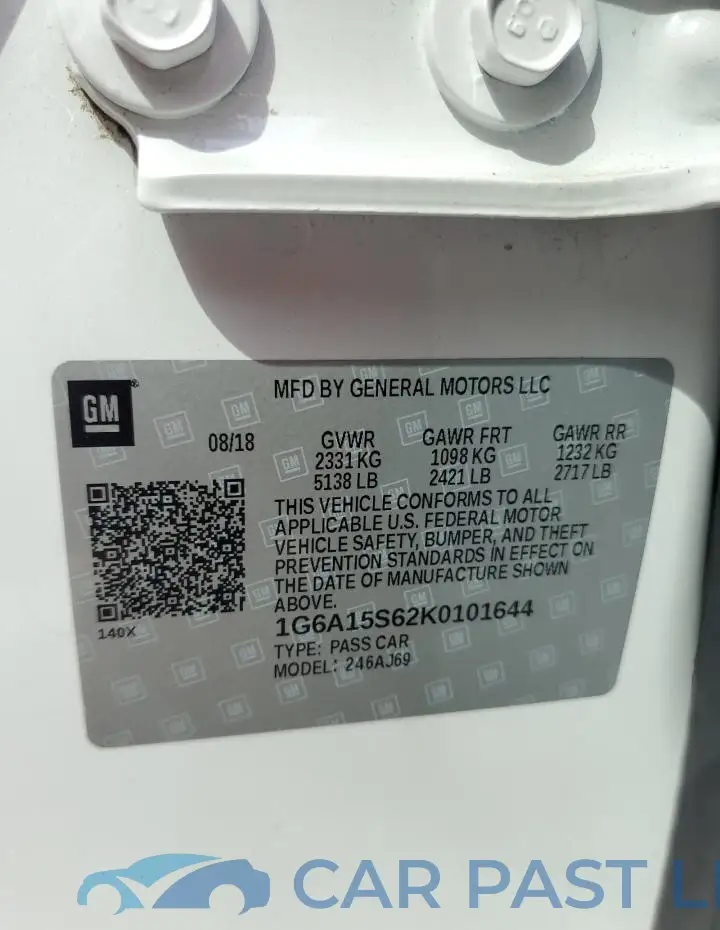 1G6A15S62K0101644# 12