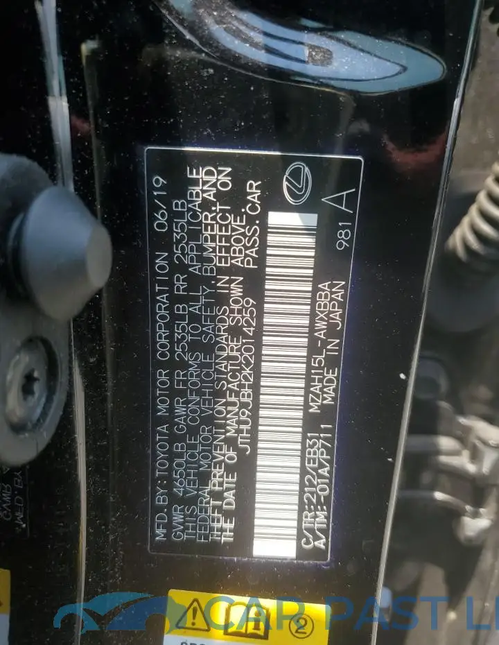 JTHU9JBH2K2014259# 13