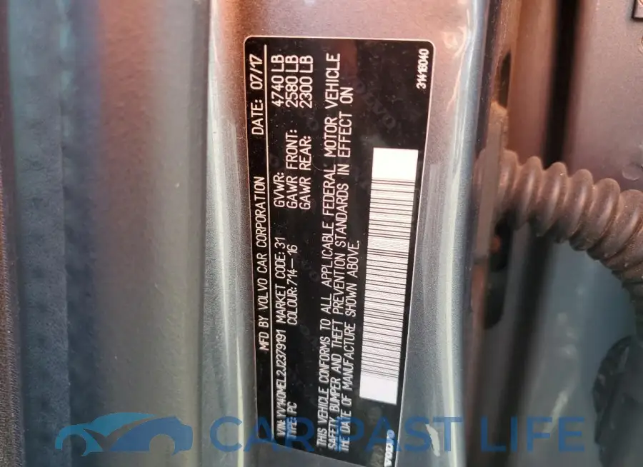 YV140MEL2J2379191# 12