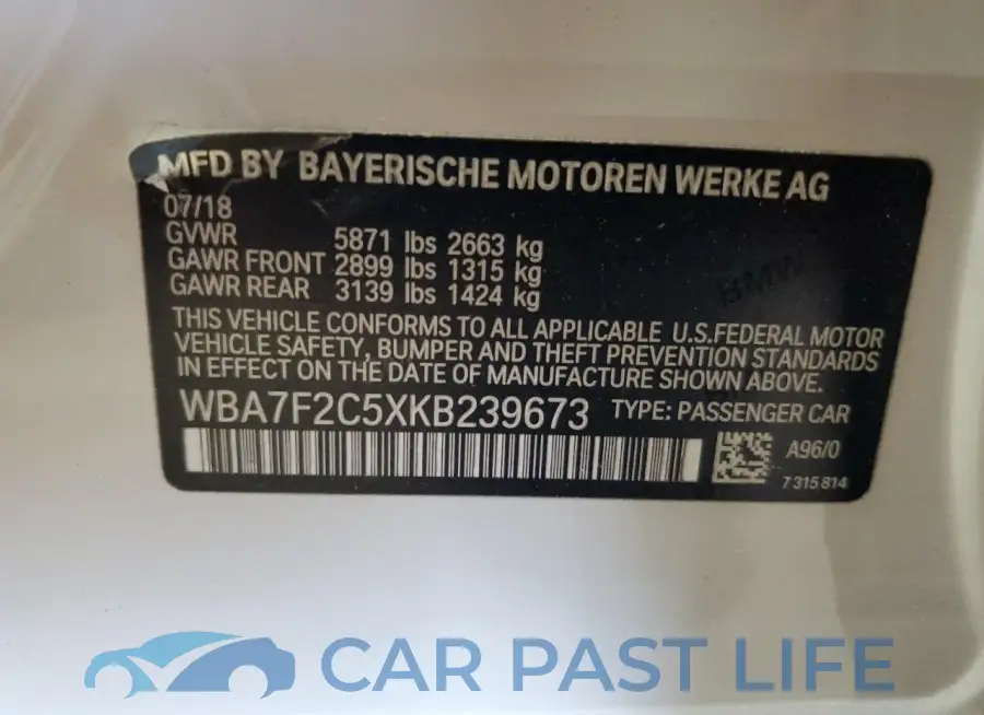 WBA7F2C5XKB239673# 13